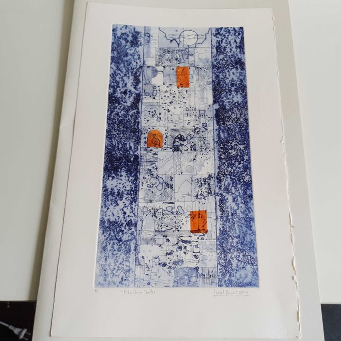 Serigrafia - Mil e Uma Noites - Isabel Pyrrait 2005 - Primeira Cópia