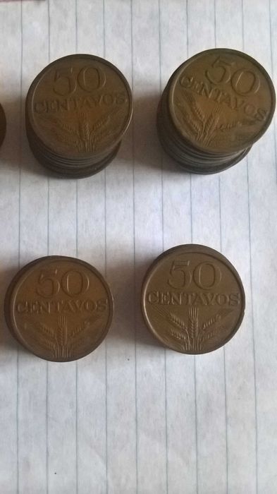 62 moedas de 50 centavos