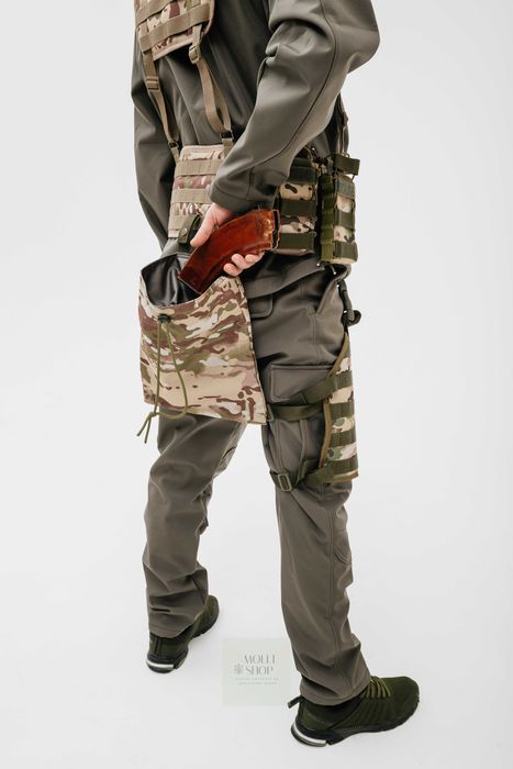 Тактичний ремінь РПС(Мультикам) в зборі з підсумками.