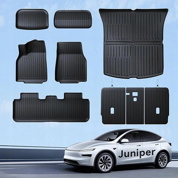 Dywaniki Samochodowe Maty Performance TPE 3D Tesla Model Y 2025, 2026r