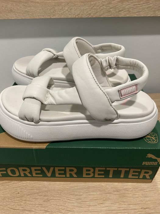Жіночі шкіряні сандалі босоніжки puma оригінал suede mayu summer women's sandals сандали босоножки пума