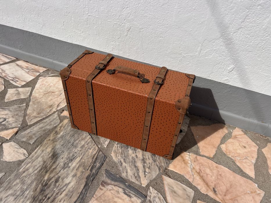 Mala viagem nova imitacao pele avestruz