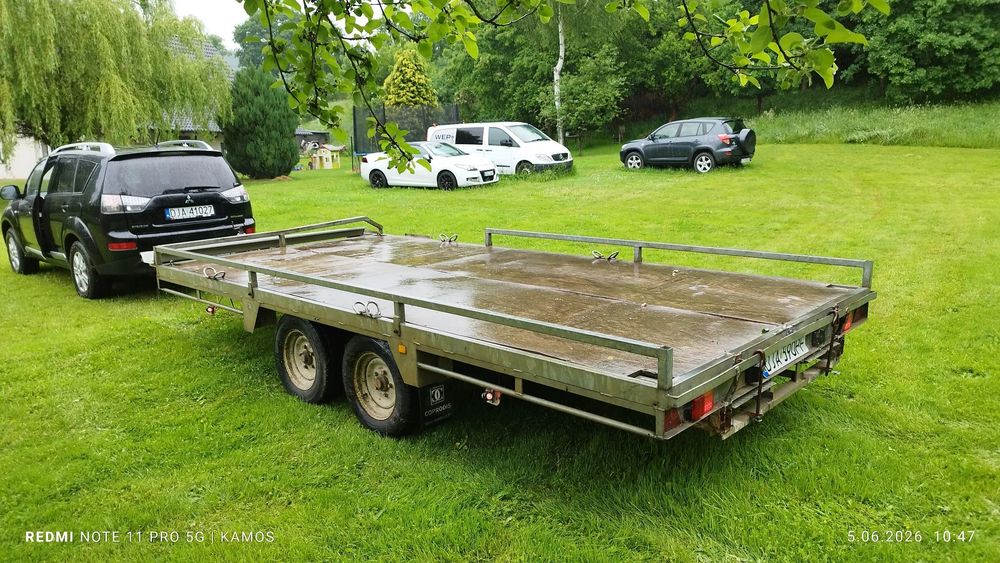 Brenderup Coprodis  Przyczepka platforma 5mx2.2  3000dmc  pod mini koparkę auta