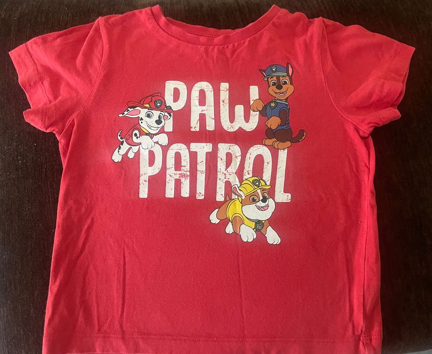Koszulka z krótkim rękawem, rozm 2-3 lata, czerwona Psi Patrol
