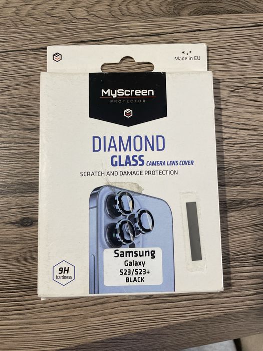 Diamond Glass Samsung Galaxy S23 S23+ black szklo na aparat kamerę tylną