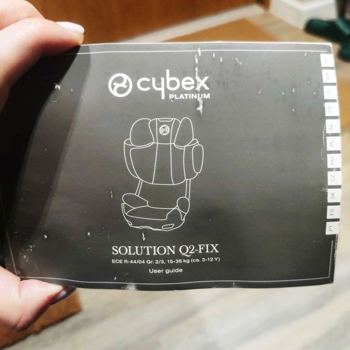 Fotelik cybex Solutions Q2 dla dzieci  15-36 kg stan bdb