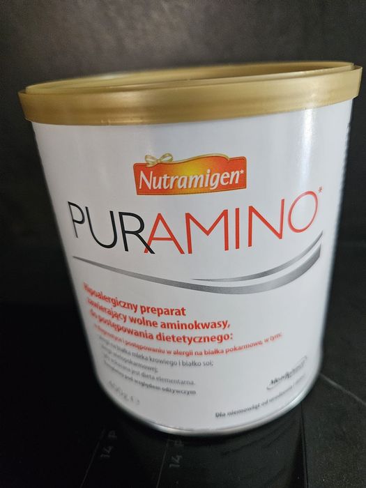 Mleko nutramigen puramino dla dzieci z alergią