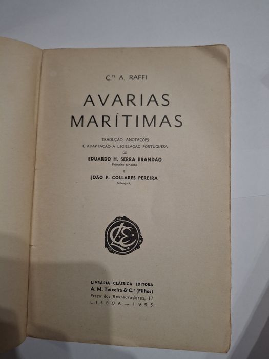 Livro avarias maritimas a raffi