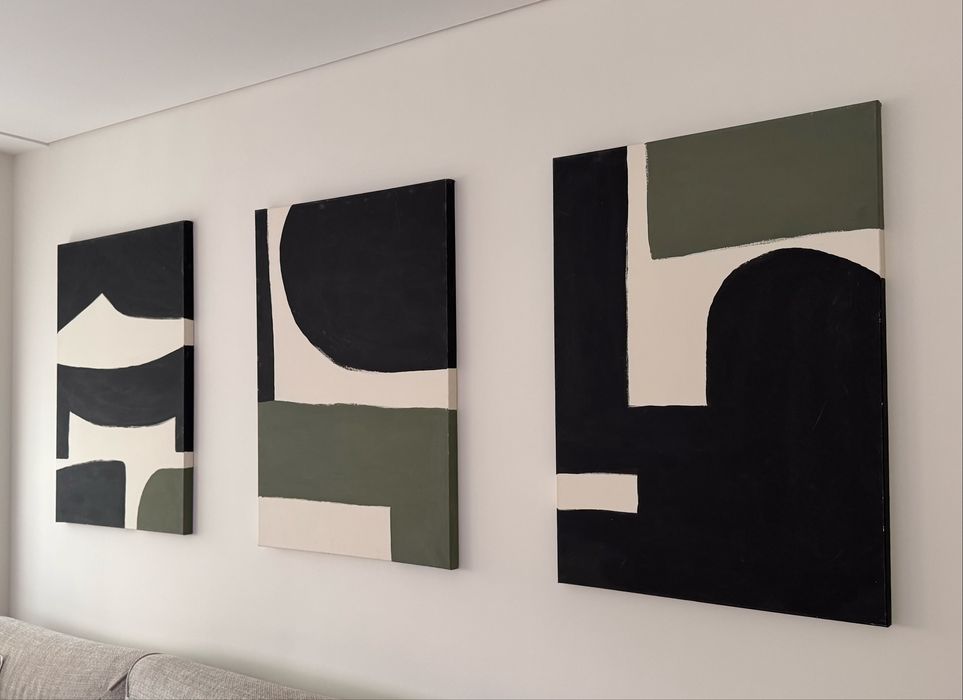 Quadros Telas Pintados à Mão 70x100 cm | Arte Original | Decoração