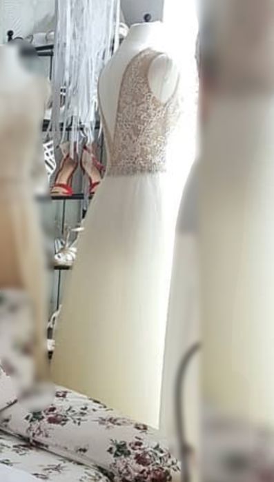Suknia ślubna 2w1 bolerko 40 L tiul cekiny poprawiny chrzciny