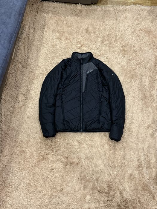 Чёрная куртка подклад пуховик salewa салева оригинал s