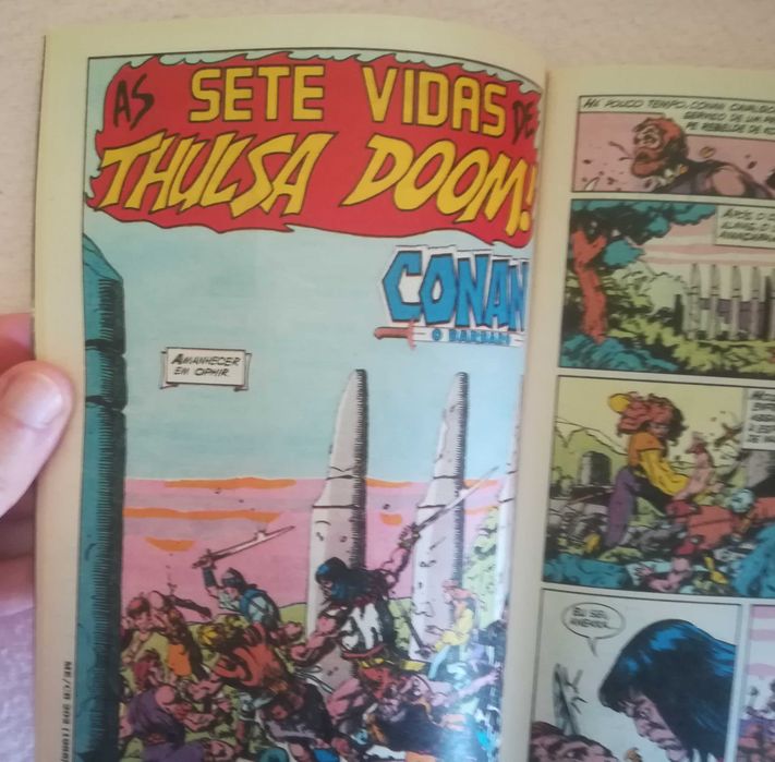 Conan o Bárbaro marvel comics n°1, 4, 5, 32, 33 e 35