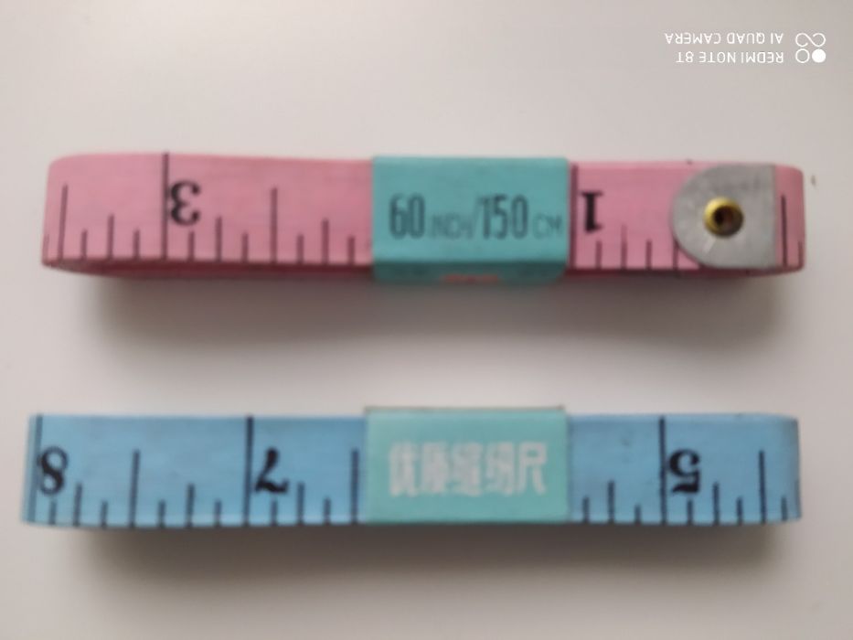 Fita métrica modista/costureira anos 80
