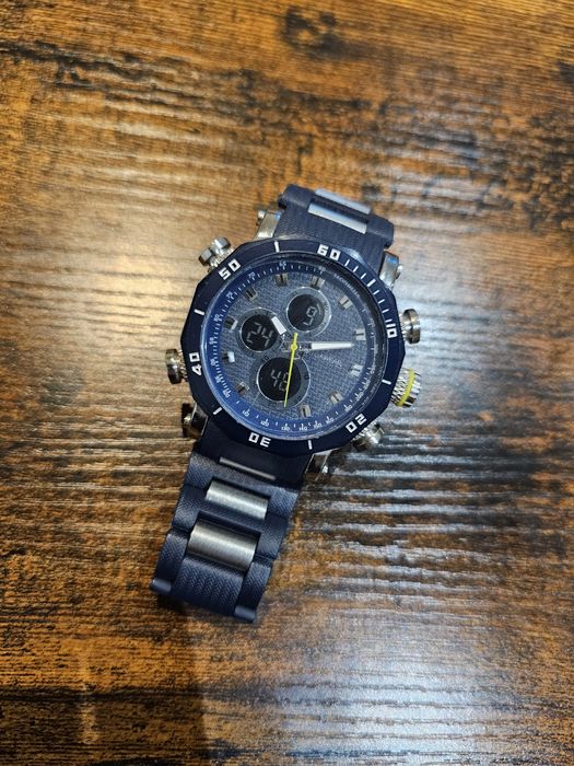Granatowy zegarek Rocawear RM4001 sportowy