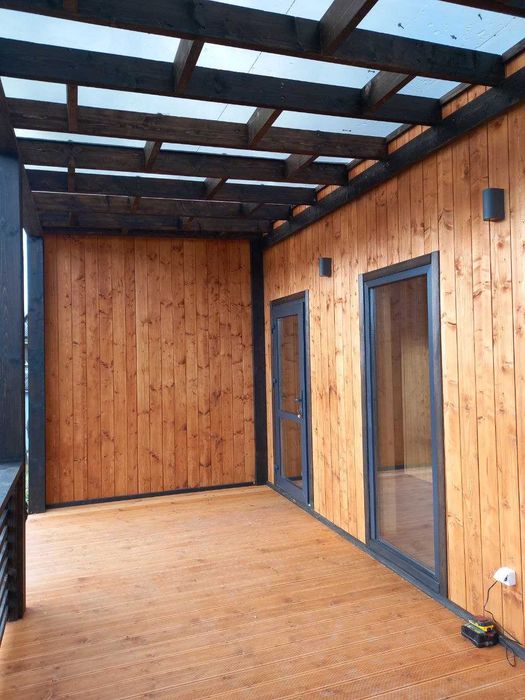 Каркасний будинок 42 м2 під ключ на модульного будинку з монтажем