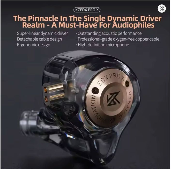 KZ EDX PRO X Wired навушники