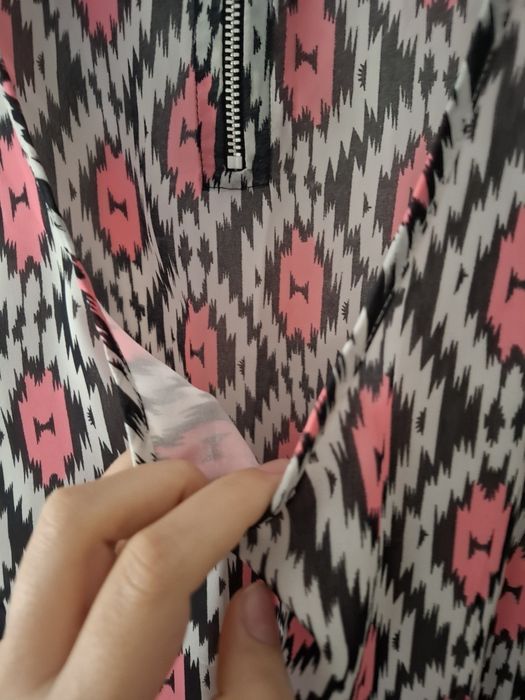 Top blusa camisa camisa com padrão rosa tamanho S - Pimkie