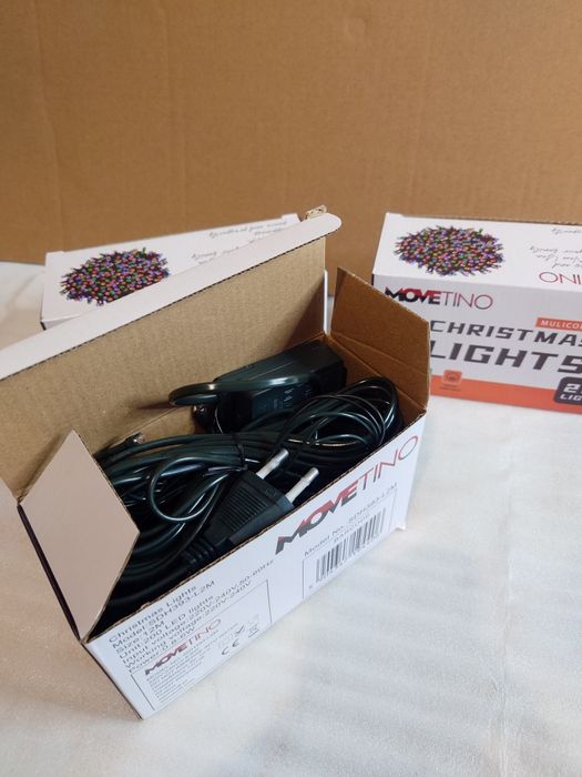 200 LED 12m Choinkowe Lampki Kolorowe 8 Trybów + przedłużka na ZEW/WEW