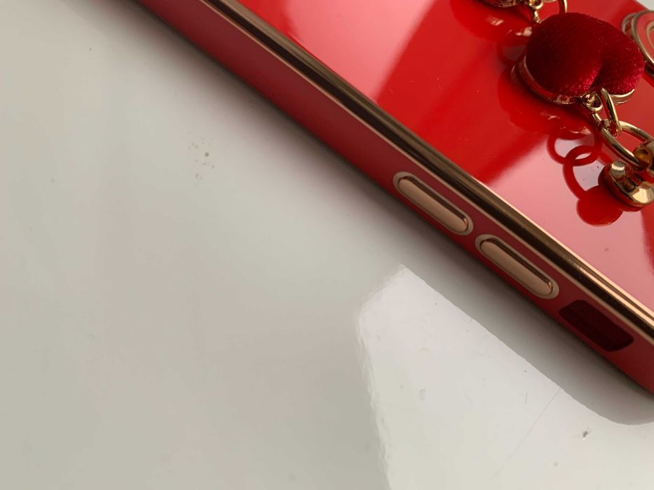 Чохол для iPhone XS Max замшевий браслет із сердечками