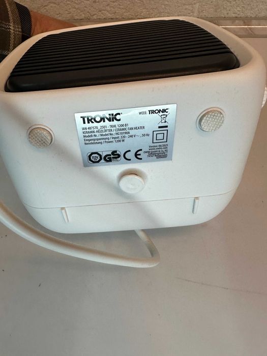 Керамічний обігрівач  та охолоджувач/ Тепловентилятор керамічний 1200 w