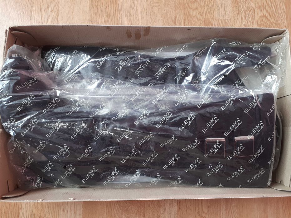 Сапоги женские зимние Ellenka, натуральная кожа, Польша, на 40 размер