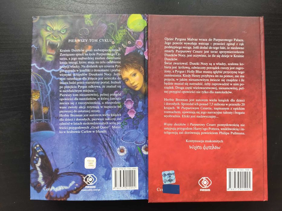 Herbie Brennan "Wojny Duszków", "Purpurowy Cesarz"