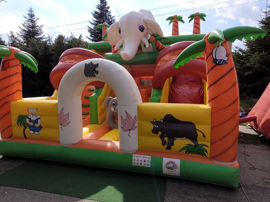 Dmuchance, zamki dmuchane, zjezdzalnie, atrakcje dla dzieci, festyny,