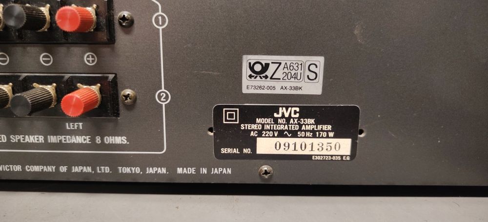 Wzmacniacz hi-fi stereo JVC AX-33 Integra