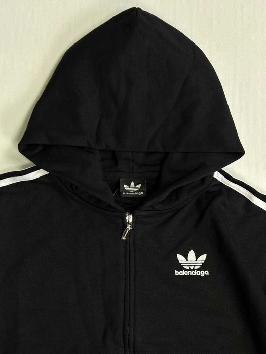 Balenciaga x Adidas - zip hoodie худи черная зіпка худі кофта
