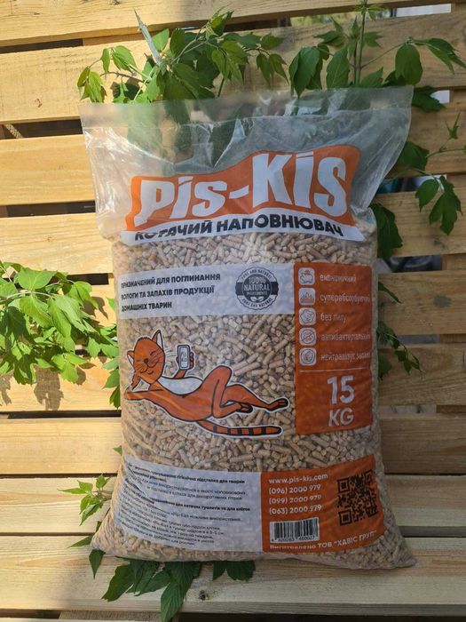 Безкоштовна доставка Київ Ірпінь. Наповнювач котячого туалету із сосни