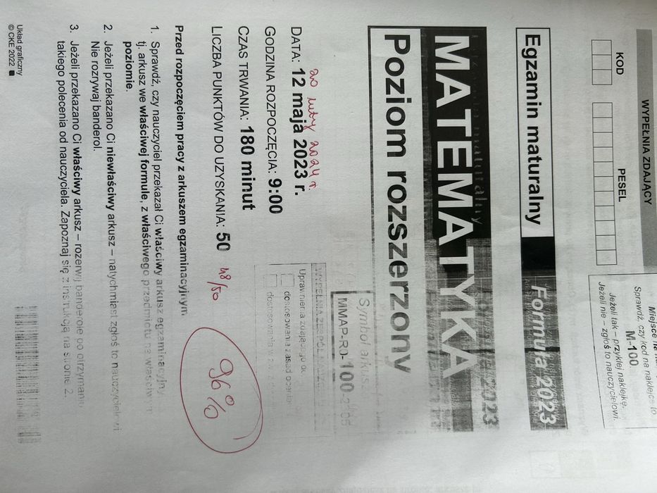 Arkusze maturalne z matematyki