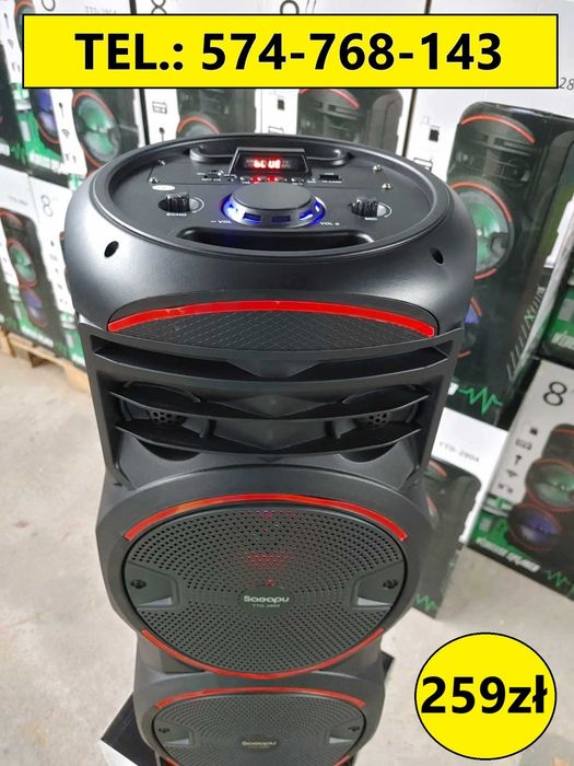 Głośnik Bluetooth Przenośny Bezprzewodowy Karaoke TTD-2804 Mi