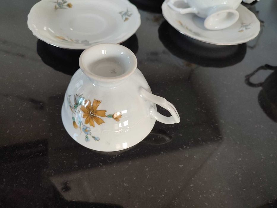 Zestaw kawowy, porcelana Wałbrzych