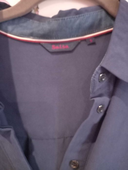 Blusa azul marinho, original e nova - S - Salsa