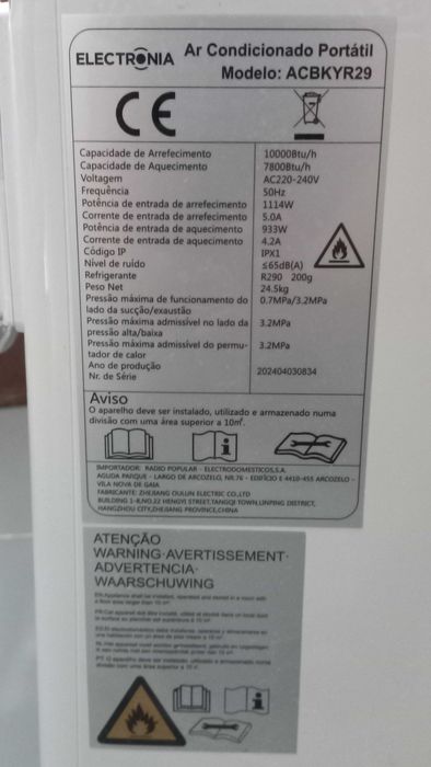Ar condicionado semi-novo