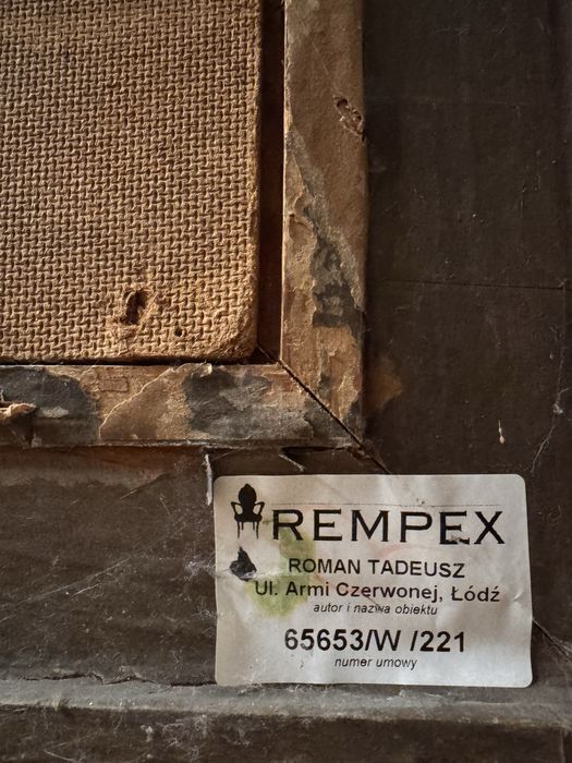 Tadeusz Roman „Ulica Armii Czerwonej w Łodzi” – obraz olejny