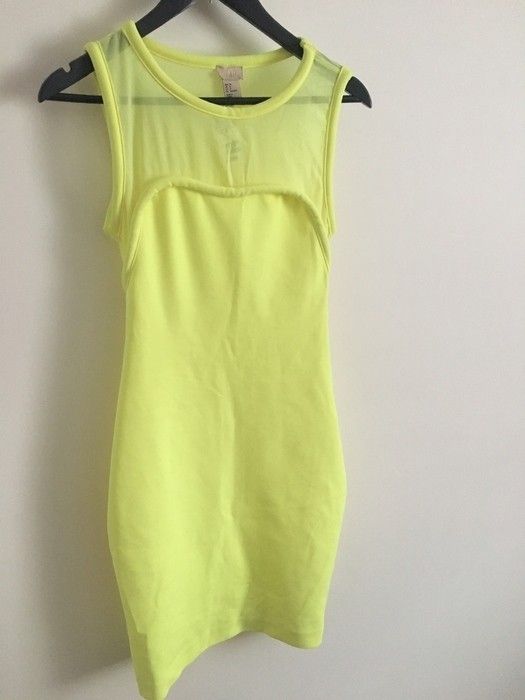 Neonowa sukienka H&M