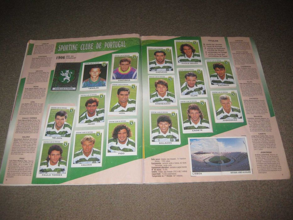 Caderneta do Campeonato Nacional 1993/1994 Faltam 17 Cromos!