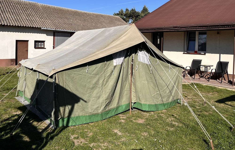Namiot wojskowy 6 osobowy 3.9 x 2.8 m N6 harcerstwo biwak survival