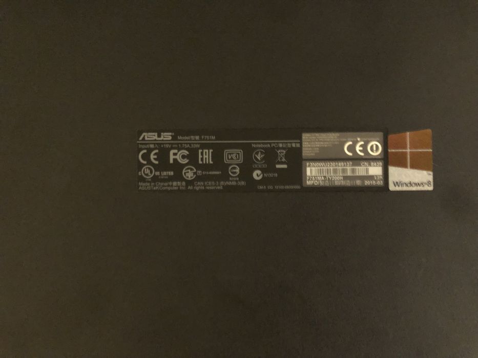 Asus f751m неробочий
