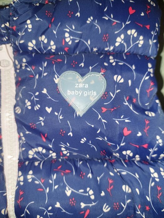Kamizelka bezrękawnik pikowany Zara dla dziewczynki r.104