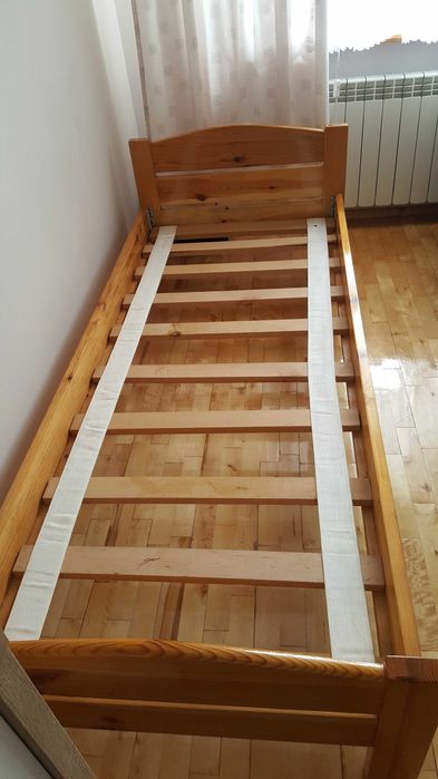 Łóżko drewniane solidne 80x200