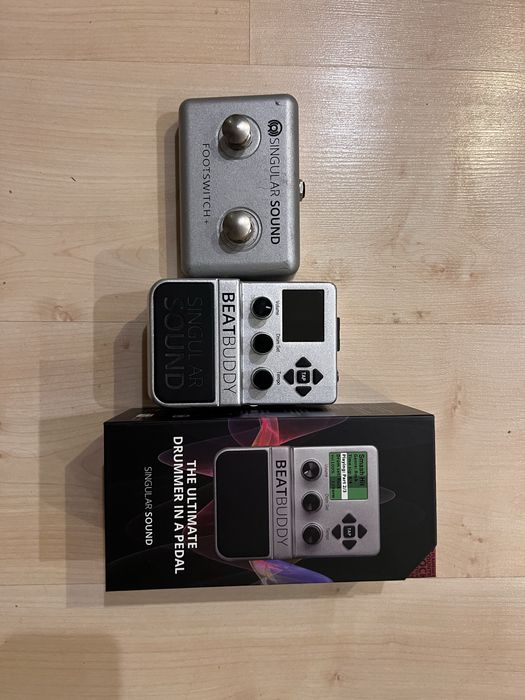 Pedał perkusyjny Beatbuddy+przelacznik+kabel MIDI+kilkaset podkladow