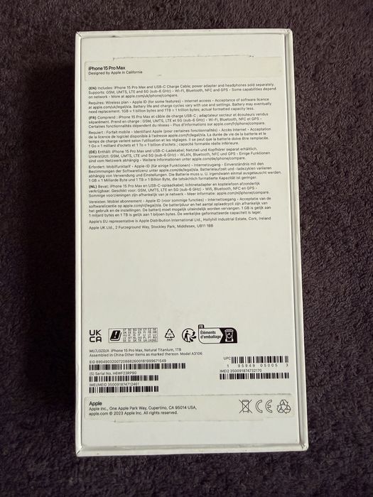 iPhone 15 Pro Max  1TB Natural Titanium