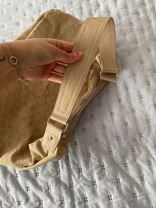 mala de ombro bege, h&m