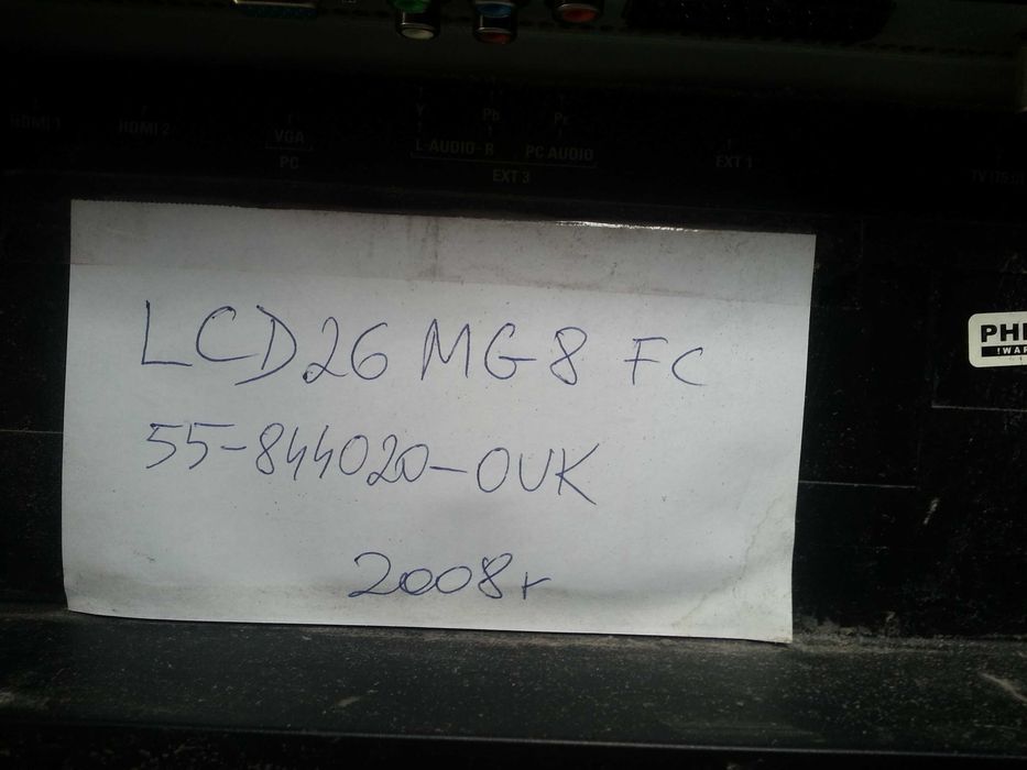Telewizor zepsuty Philips LCD 26 MG 8 FC