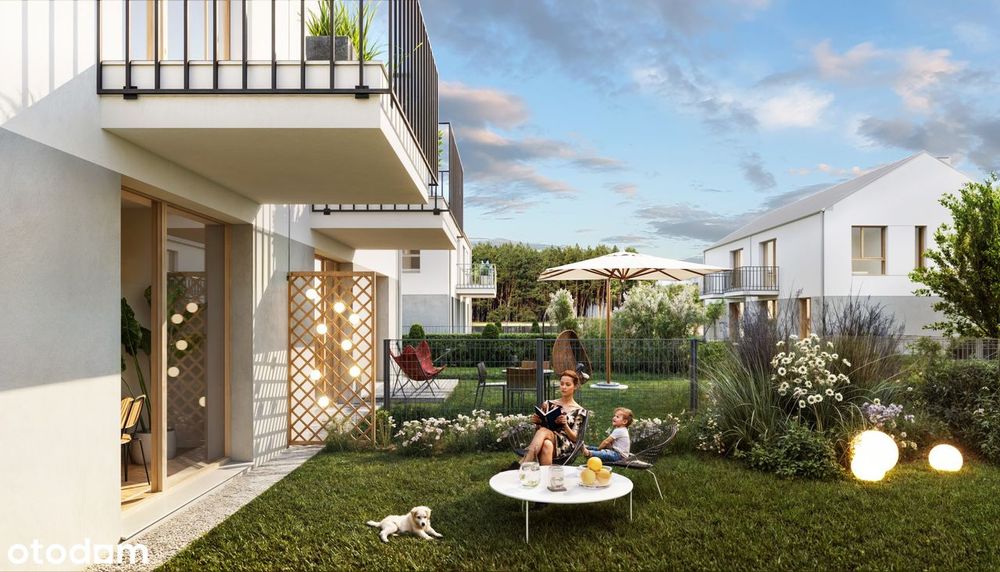 3-pok. mieszk. z ogrodem i balkonem | piętro | 47,82 m² | Nowe Pniewy