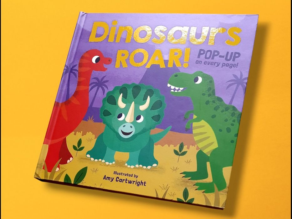 OUTLET Dinosaurs Roar! pop-up książeczka po angielsku dinozaury