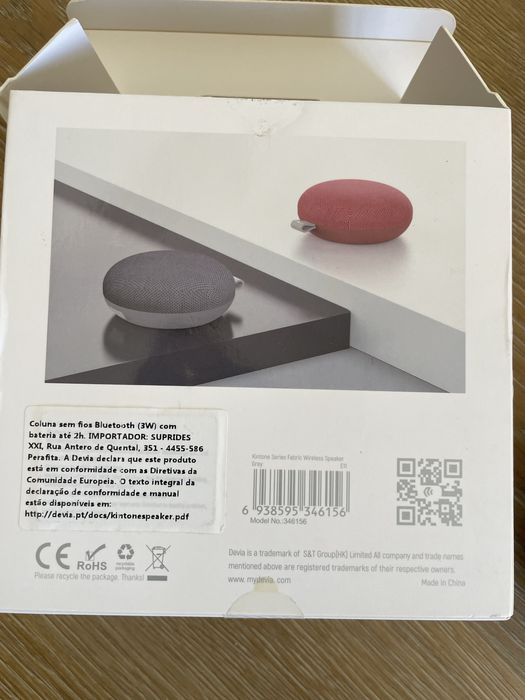 Coluna sem fios bluetooth nova