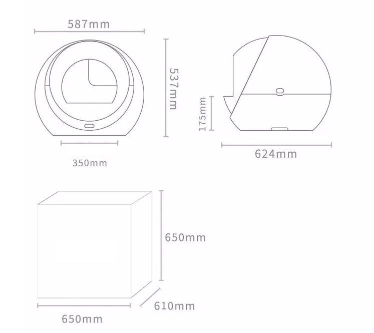 Samoczyszcząca kuweta Petree Kula 1 - Prosta obsługa!